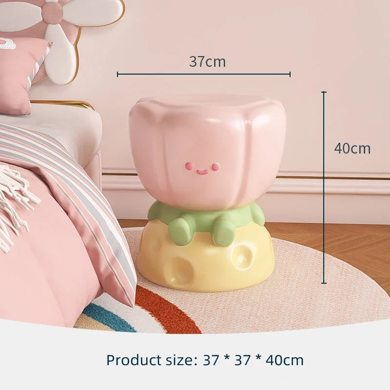 Kawaii Tulip Flower Side Table