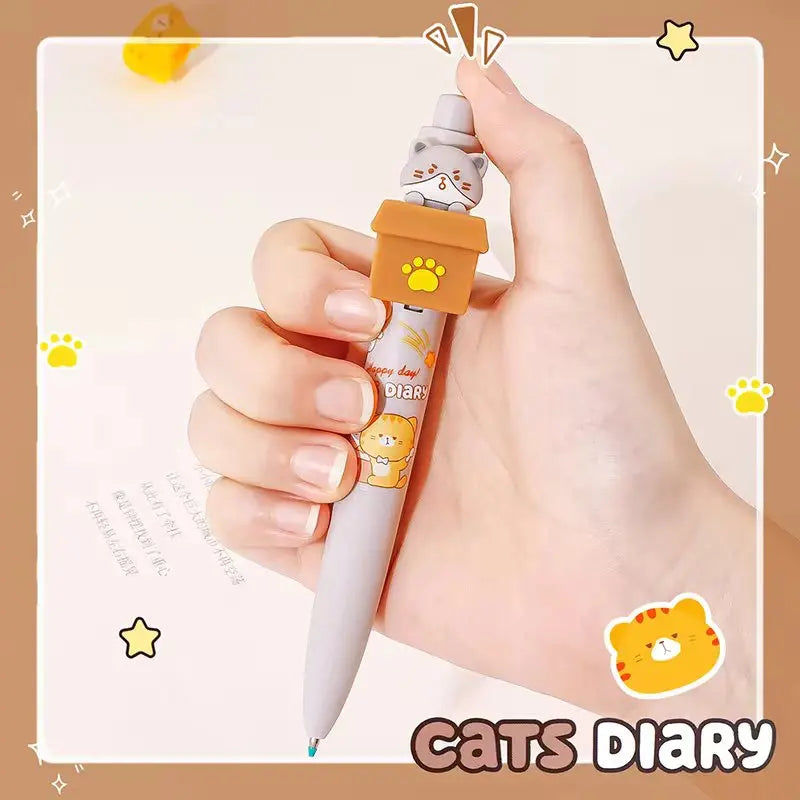 Kawaii Peek-a-Boo Cat Pens