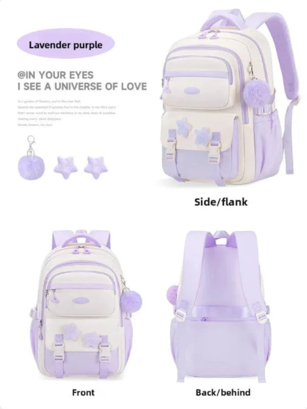 Kawaii Pastel Cutesy Backpack Set