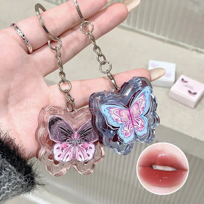 Butterfly Lip Gloss Keychain