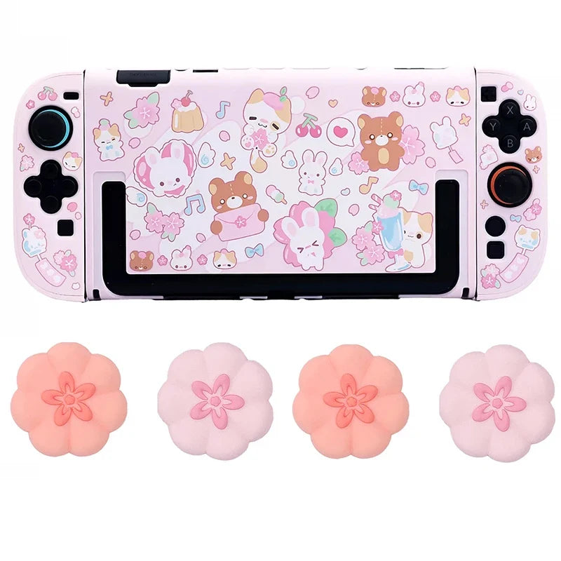 Kawaii Bunnies and Bears Switch Case NS/OLED/NS2