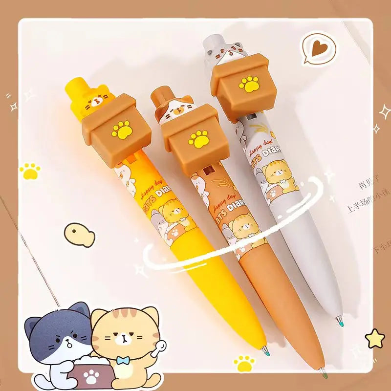 Kawaii Peek-a-Boo Cat Pens