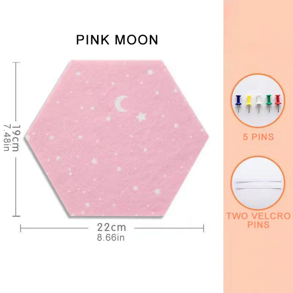 Hexagonal Felt Board Wall Tile