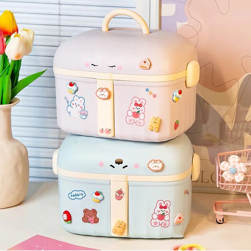 Pastel Hair Accessory Organizer Boxes