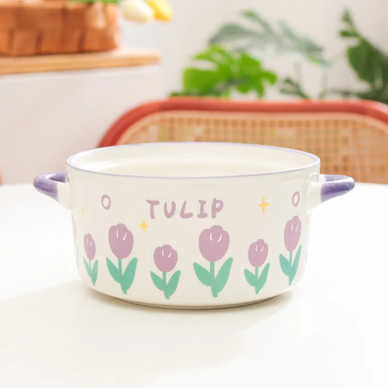 Kawaii Flower Ramen Bowl