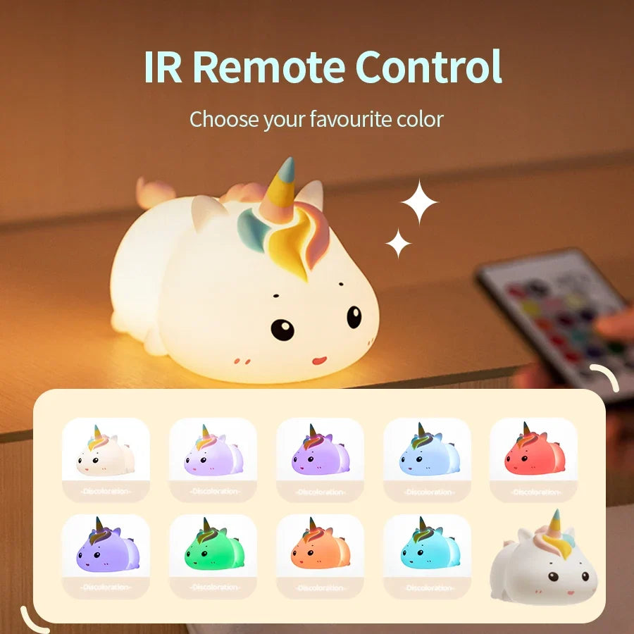 Kawaii Unicorn Night Light