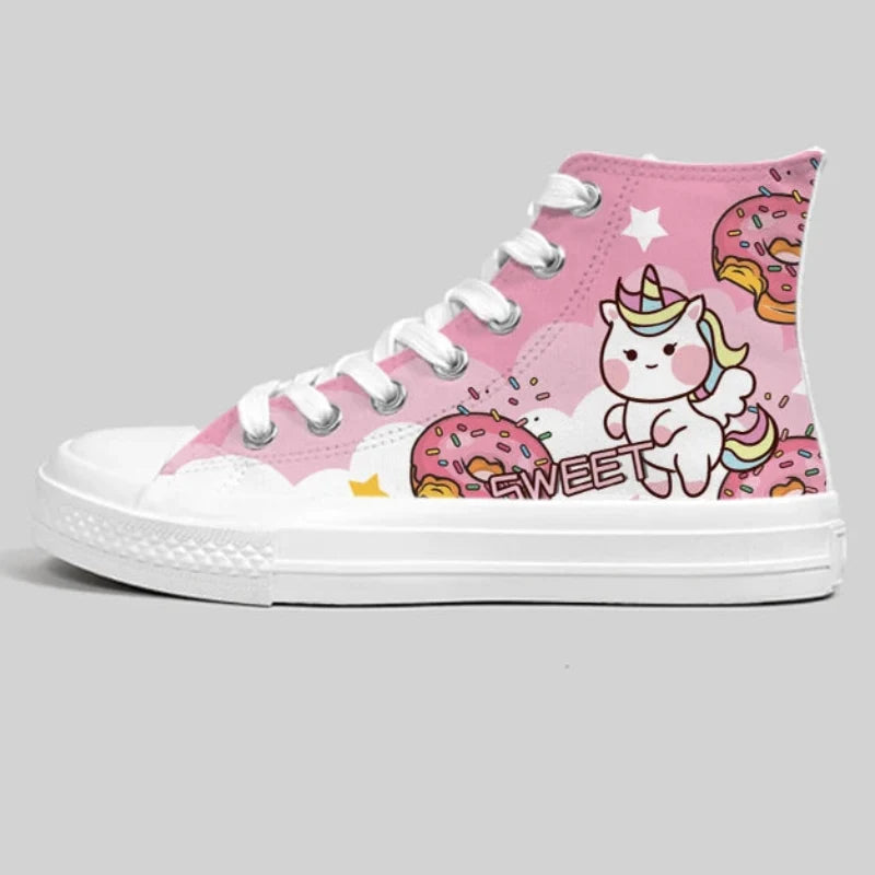 Kawaii Pink Unicorn Sneakers