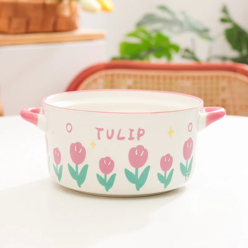 Kawaii Flower Ramen Bowl