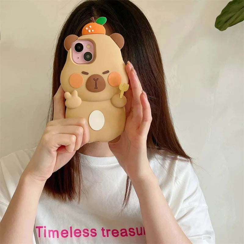 Kawaii Capybara iPhone Case