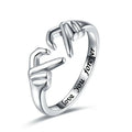Cute Heart Hands Ring