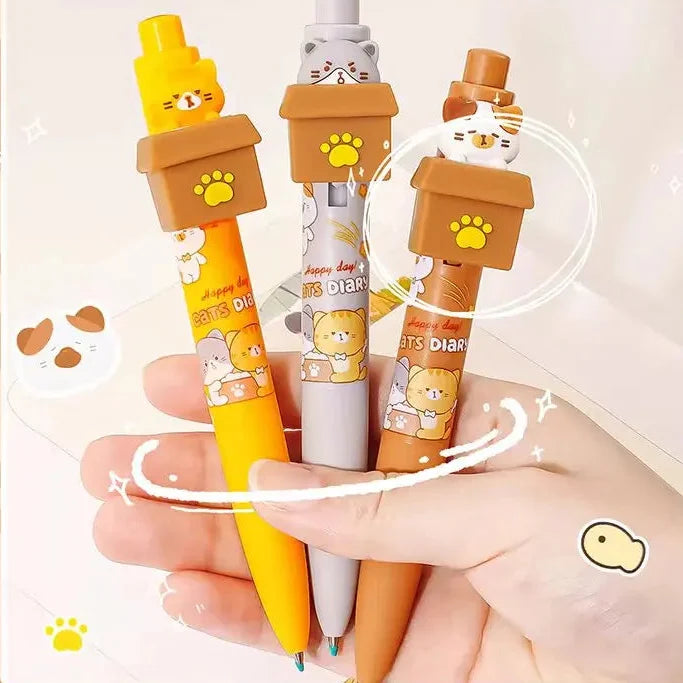 Kawaii Peek-a-Boo Cat Pens