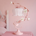 Pink Flower Table Lamp