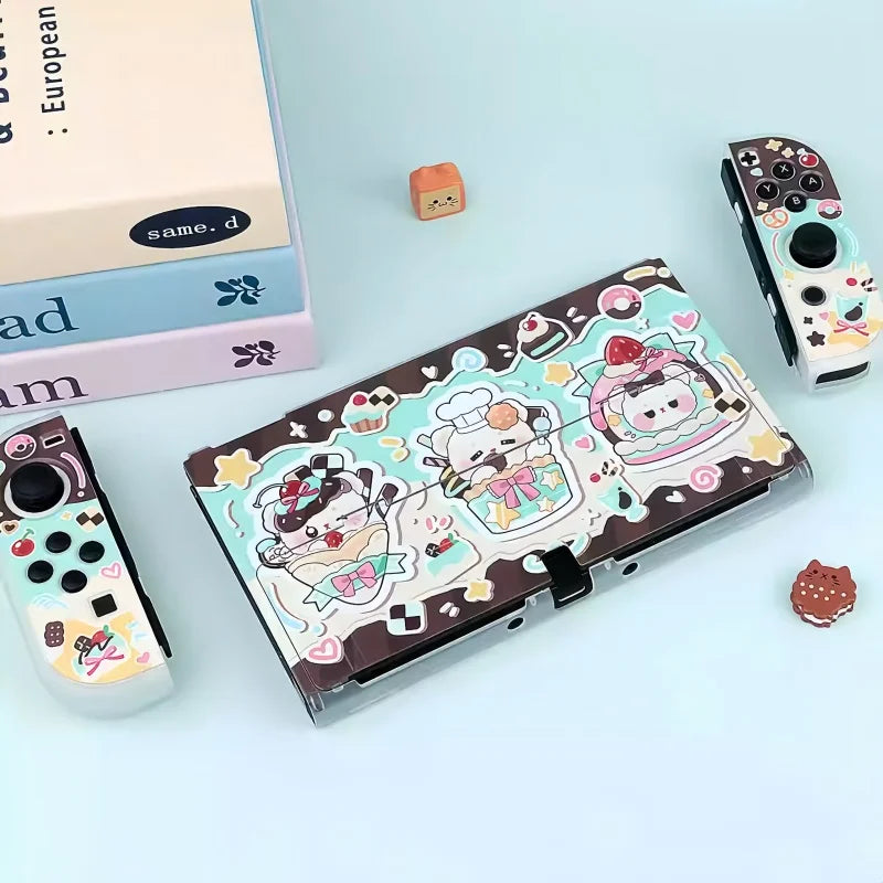Kawaii Bears Bakery Switch Case OLED/NS2