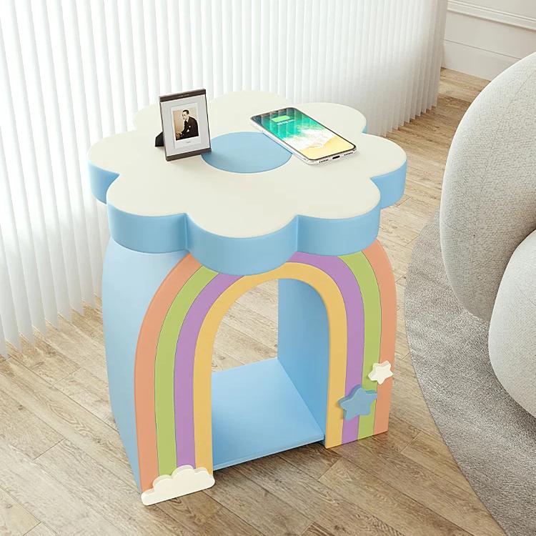 Rainbow Flower Side Table