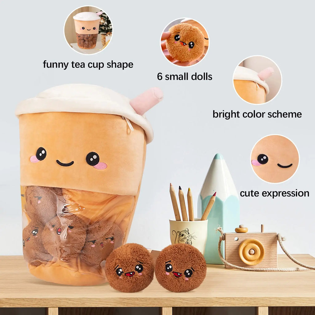 Boba Tea & Boba Pearl Plushies