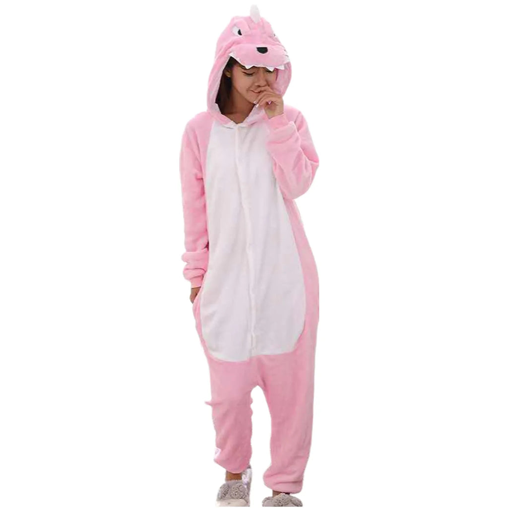 Pink Dinosaur Women's Pajama Onesie