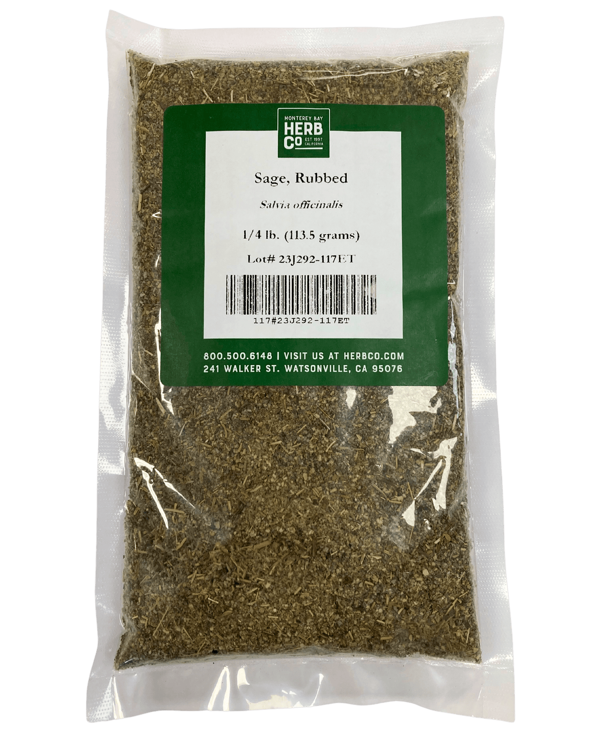 Sage, Rubbed