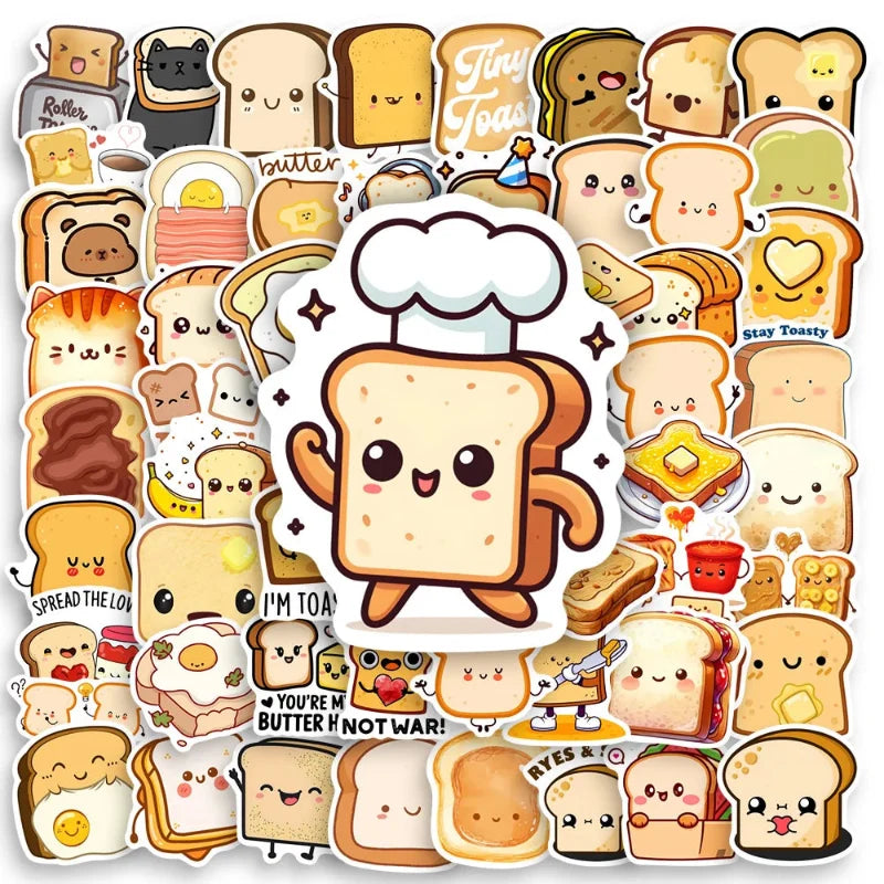 Kawaii Toast Sticker Pack
