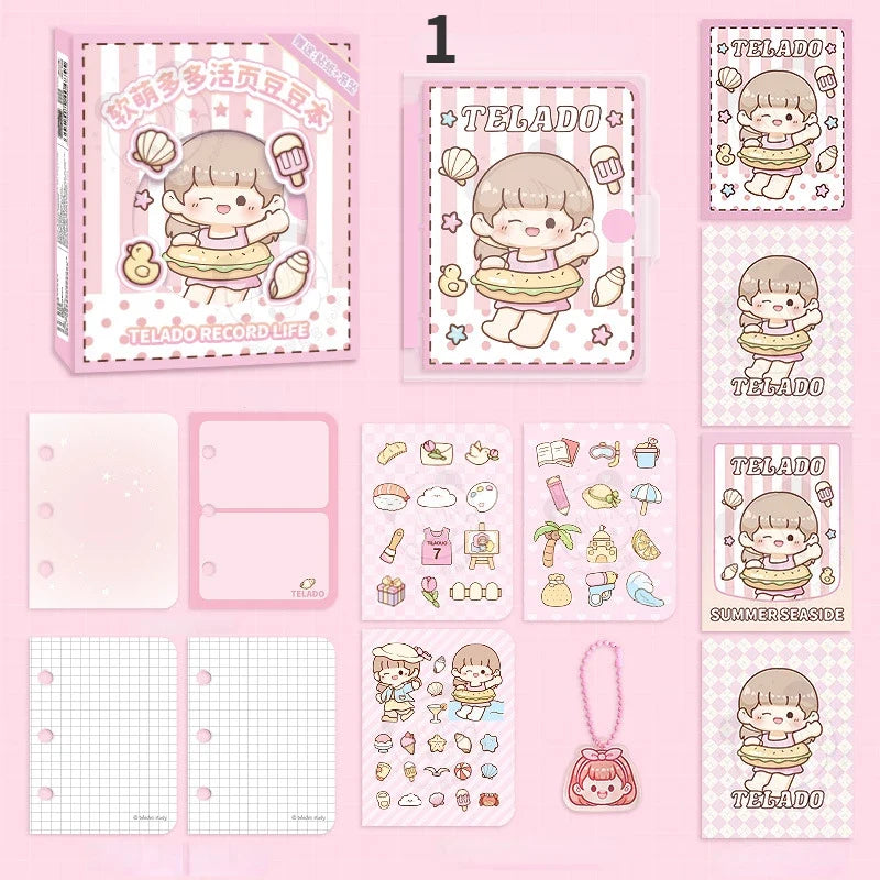 Kawaii Girl Summer Seaside Notebooks