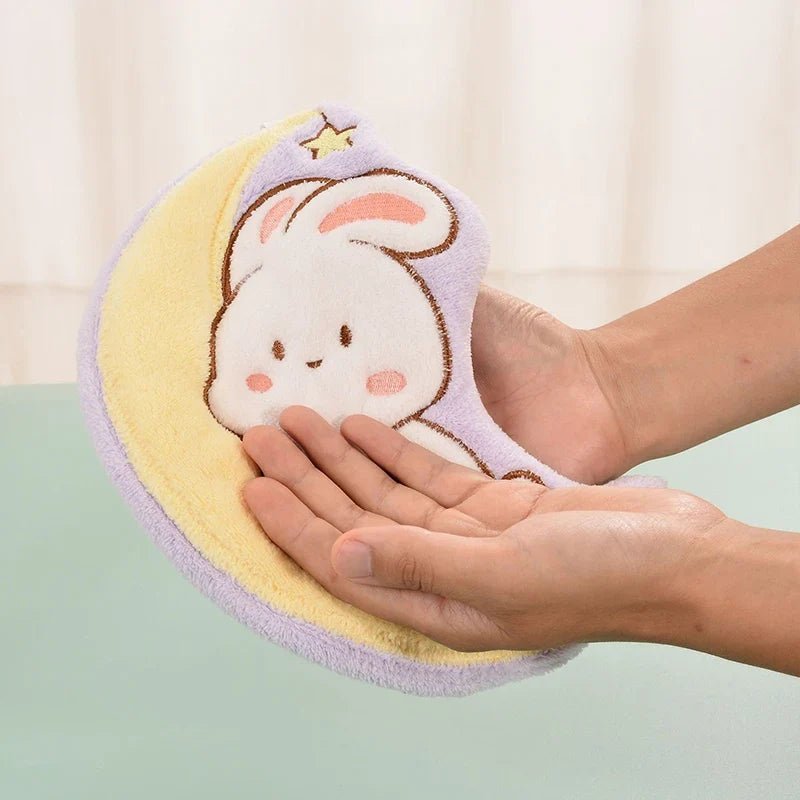 Moon & Star Bunny Hand Towels