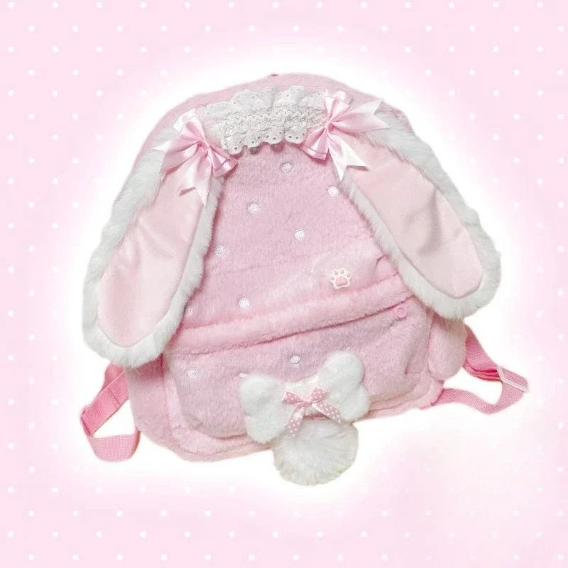 Kawaii Sweet Bunny Plush Backpack
