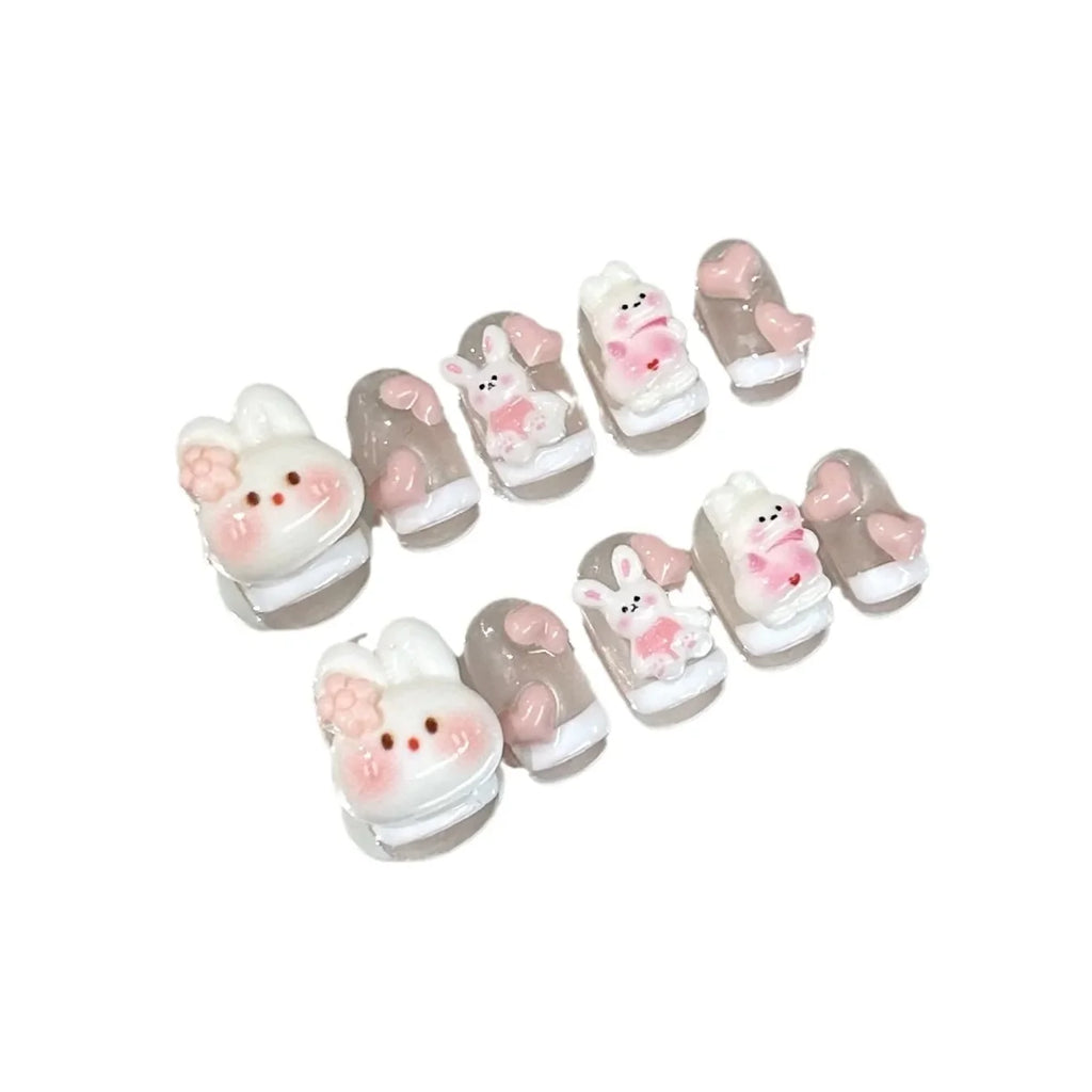 Kawaii Bunny Press on Nails