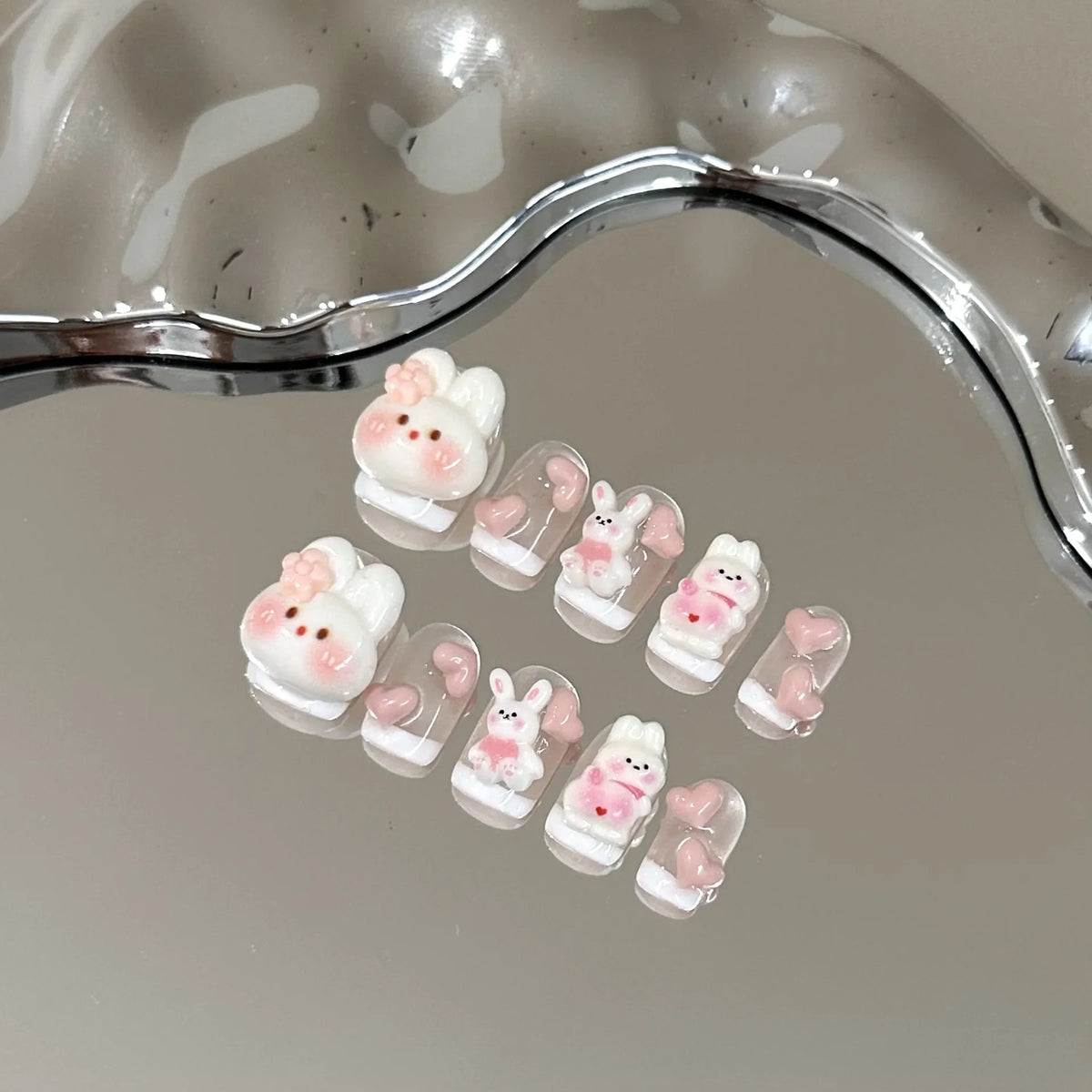 Kawaii Bunny Press on Nails