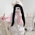 Cute Strawberry Bunny Sailor Sweater