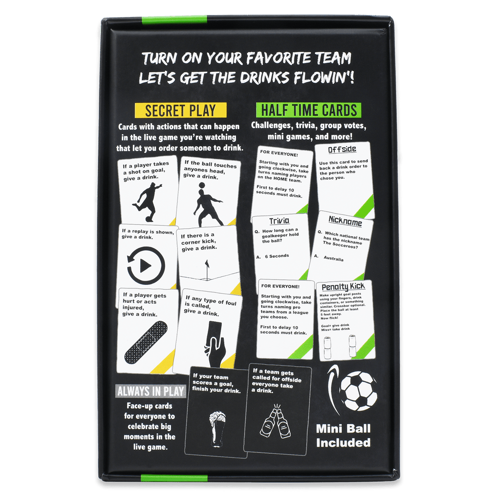WATCH SOCCER, GET DRUNK - The Live Soccer Drinking Game
