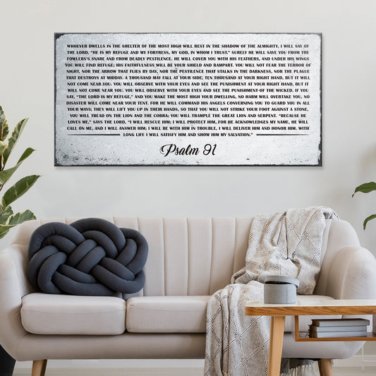 Psalm 91 Whoever Dwells Christian Canvas Wall Art