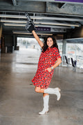 Oh My Stars | Tailgate Dress - Red/Black