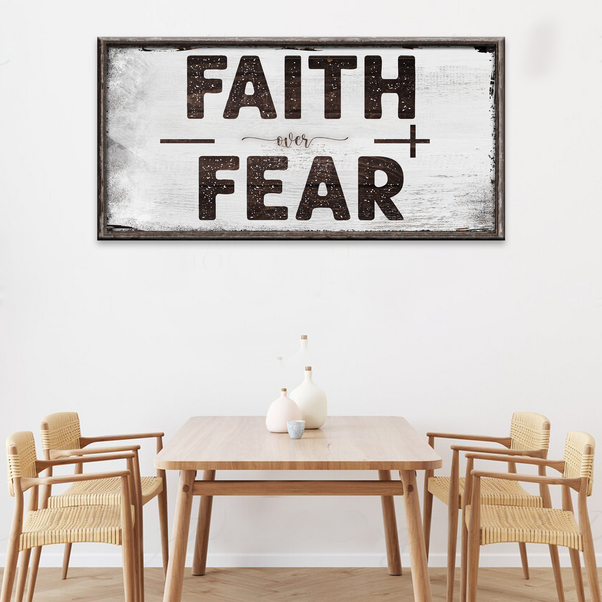 Faith Over Fear Canvas Wall Art