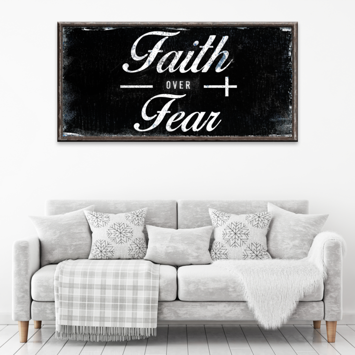 Faith Over Fear Canvas Wall Art