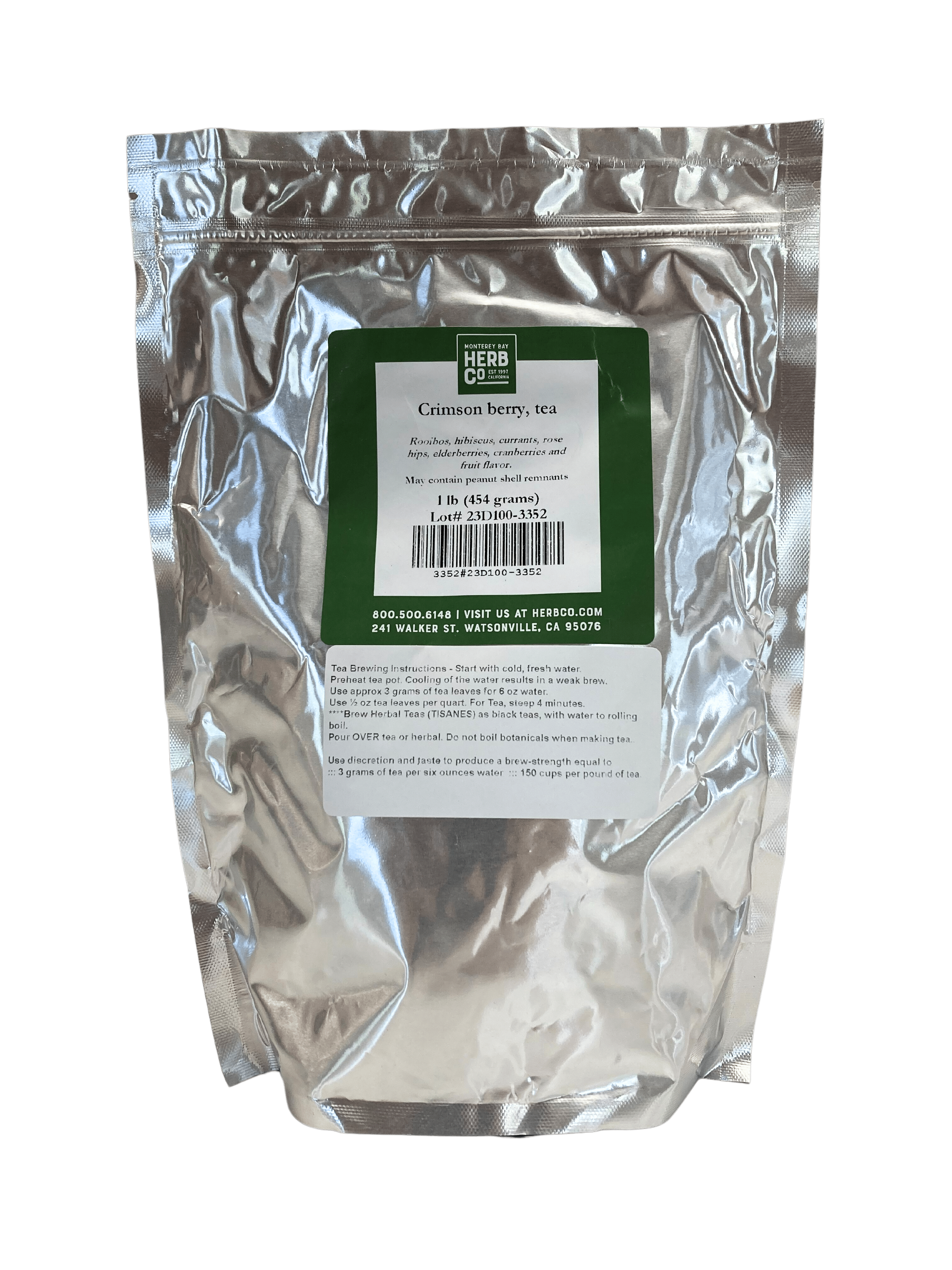 Herbal Tea, Crimson Berry, Loose Leaf Blend