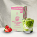 Harmony Matcha Strawberry, Premium Shade-Grown Japanese Matcha, Sweetened with Organic Sugar, 10 Count Per Carton