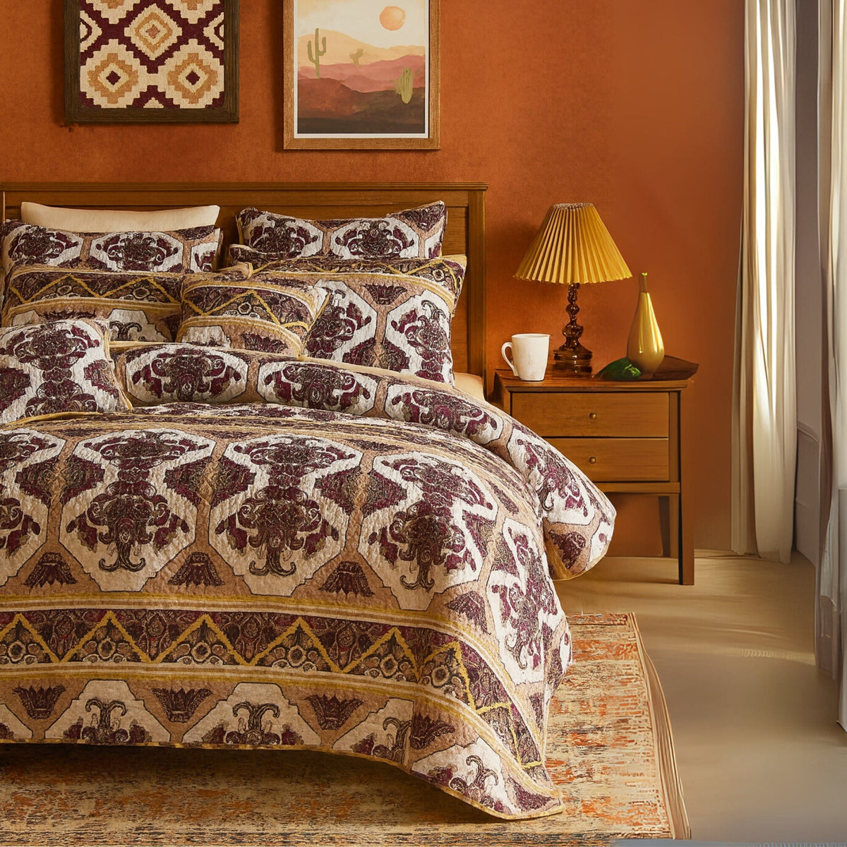 DaDa Oriental Kilim Bedspread Set with Shams
