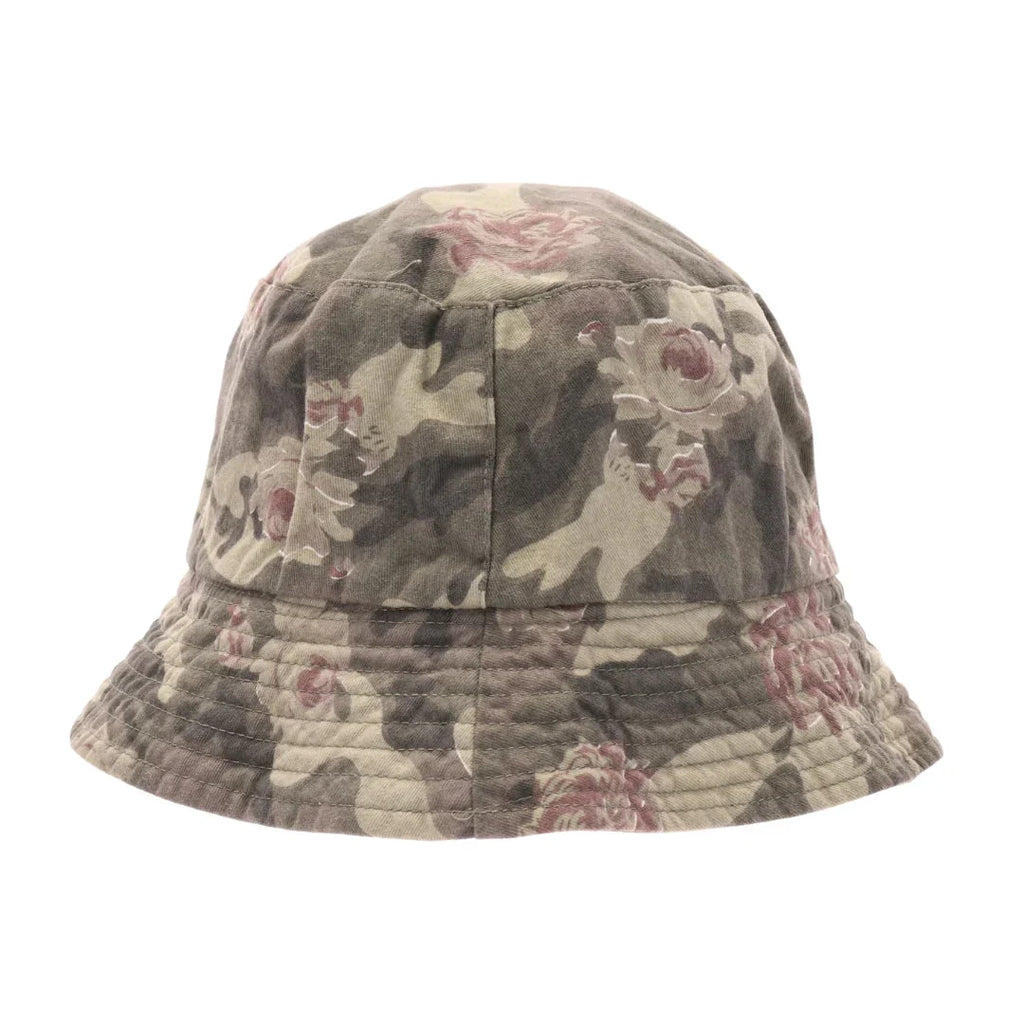 C.C Floral Camouflage Reversible Bucket Hat for Women