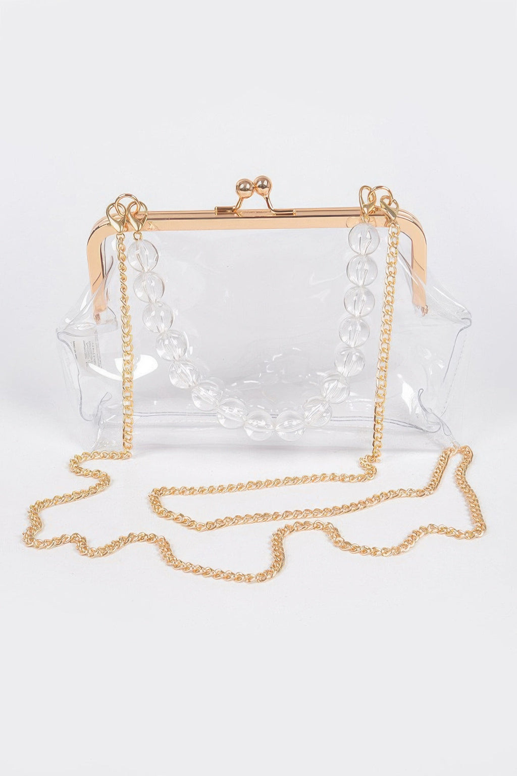 Vintage Clasp Pvc Transparent Clutch