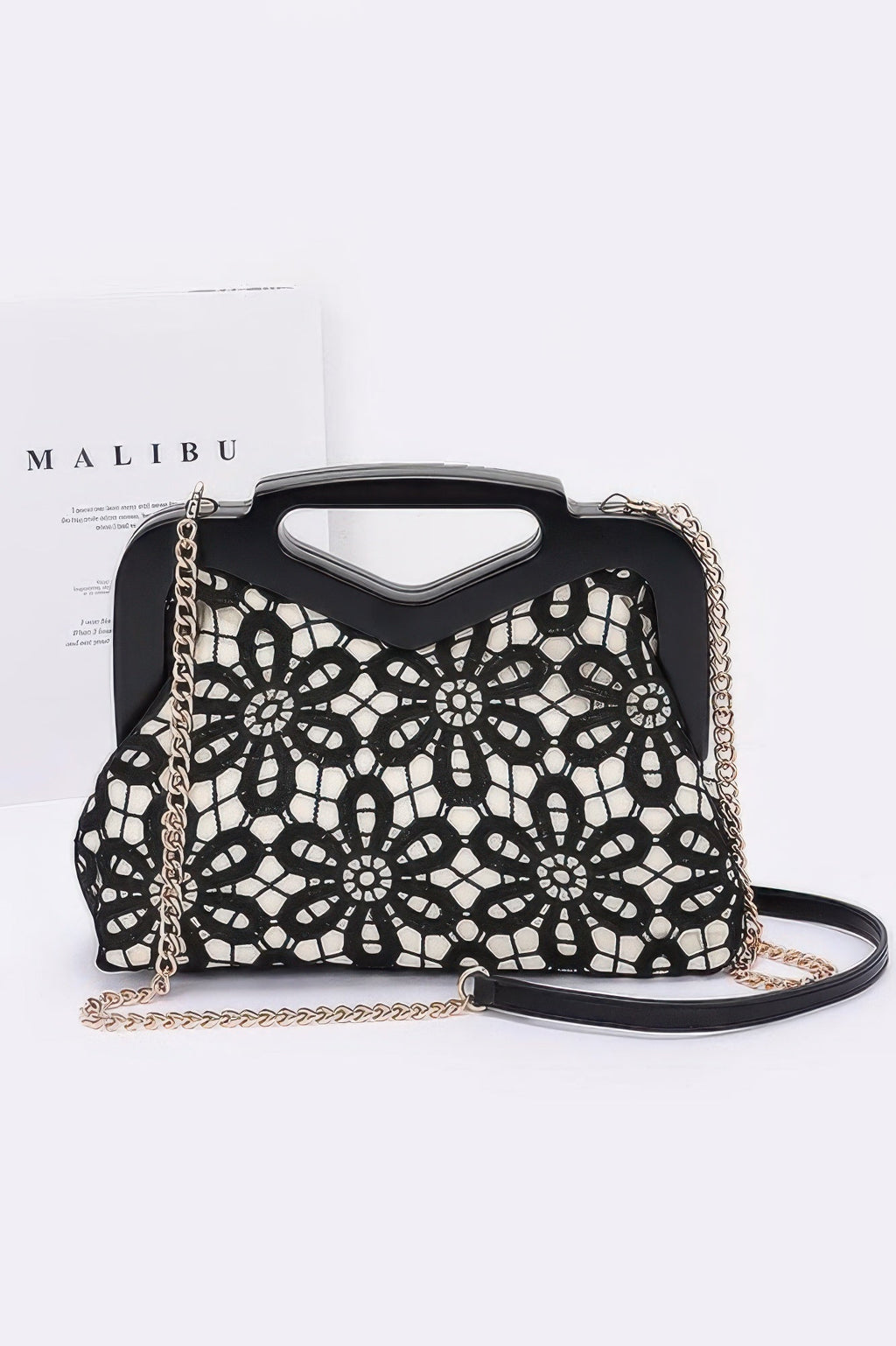 Crochet Wood Frame Clutch