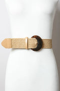 Basketweave Stretch Belt – Textured Waist Cincher