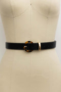Tortoiseshell O-Ring Belt – Retro-Chic Adjustable Strap