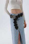 Vintage Leaf Stud Belt – Adjustable Bohemian Waist Cincher🌿✨