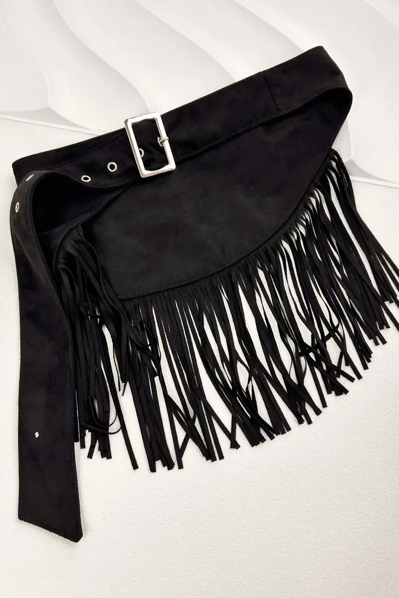 Ethnic Jazz Waist Cincher – Bohemian Fringe Belt✨🎷&nbsp;