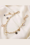 Luxury Pearl & Leather Chain Strap – Designer-Inspired Bag Charm ✨👜