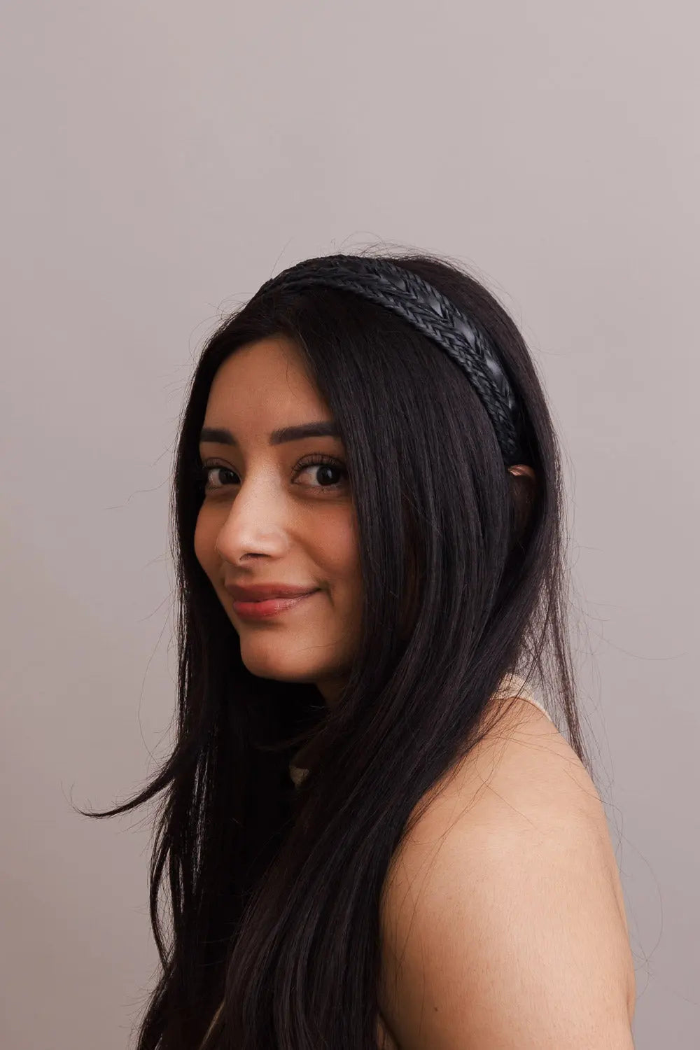 Vegan Leather Patterned Headband – Stylish and Ethical