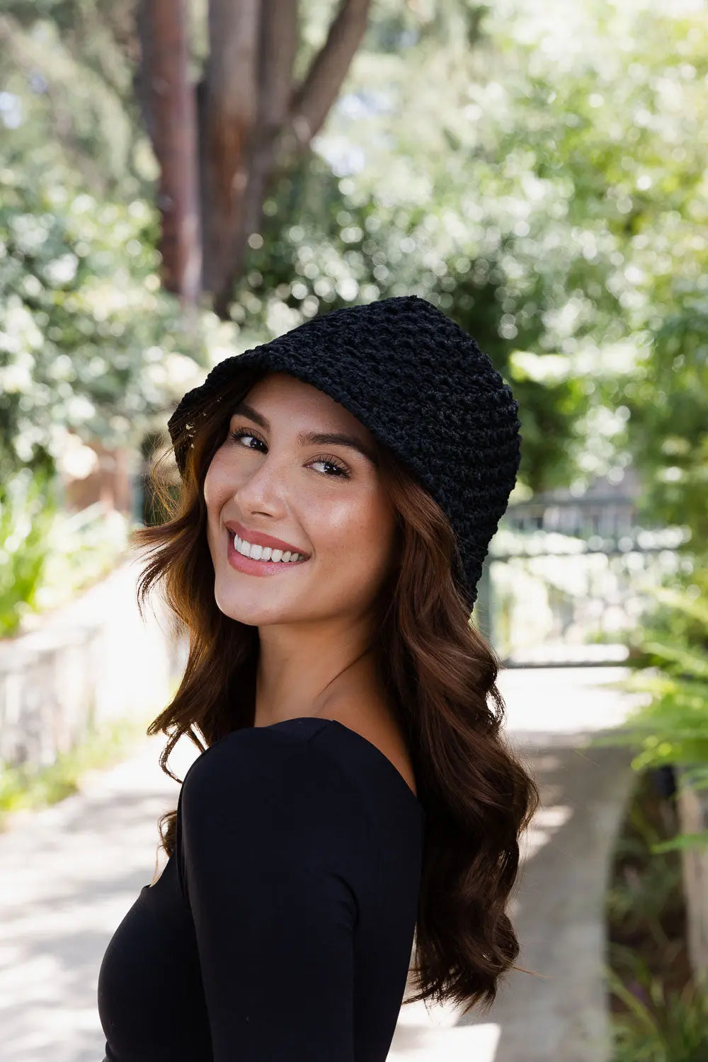 Handwoven Crochet Bucket Hat – Boho Twisted Design 🌿🧶