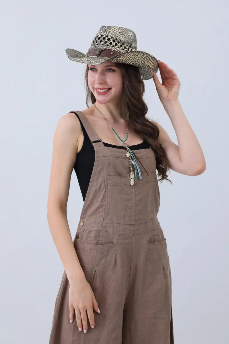 Edgy Ink-Western Hat – Bull Skull Band & Artistic Flair🤠🔥
