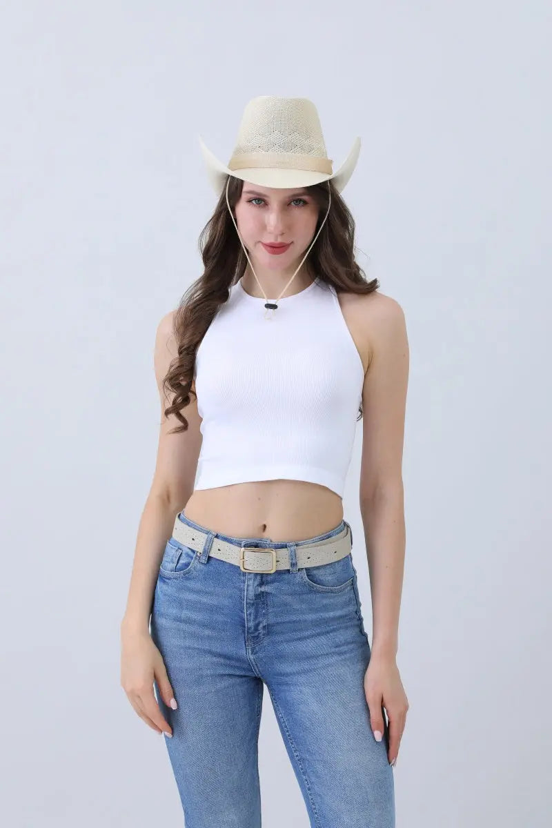 Timeless Solid Cowboy Hat – Vintage Western Essential🤠✨