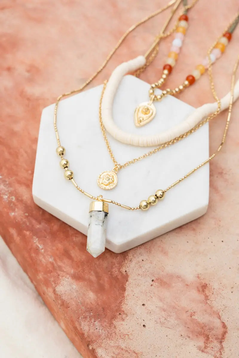 Desert Dreams Layered Beaded Necklace ✨