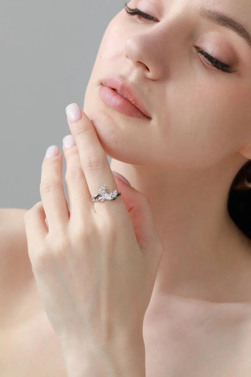 Celestial Moon Nugget Rings – Minimalist Cosmic Jewelry 🌙✨
